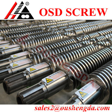 Tungsten carbide screw barrel for plastic extruder machine